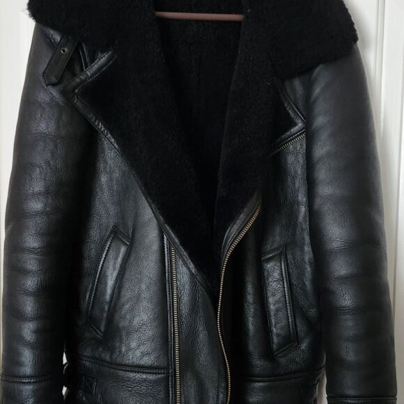 Sheepskin Leather Jacket - Picture 2 of 10